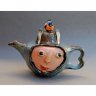 Brownie With Bird Teapot