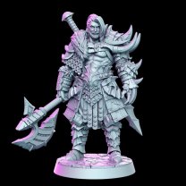 Barbarian - leader with an ax Figure (Unpainted)