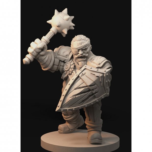 Short mercenary Boris Figure (Unpainted)