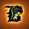 Death Note - L Lighted Up Wooden Wall Art