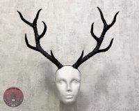 Branched antlers of a deer Bezel