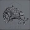 Amber Hoof, Alouin's Companion Yak Figure (Unpainted)