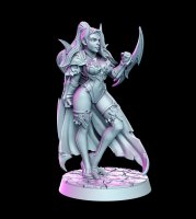 Elena Warrior with wrist daggers Figure (Unpainted)