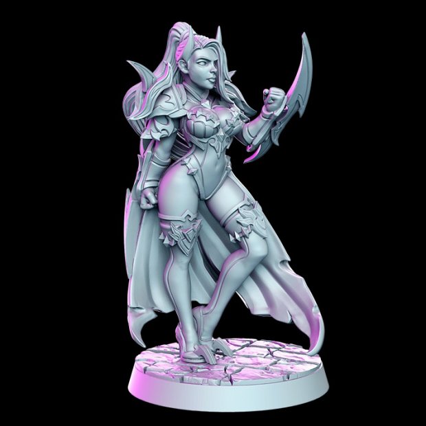 Elena Warrior with wrist daggers Figure (Unpainted)