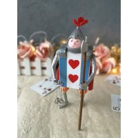 Alice In Wonderland - Heart Playing Card Figure