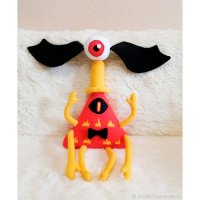 Handmade Gravity Falls - Angry Bill Cipher with A Flying Eye Plush Toy