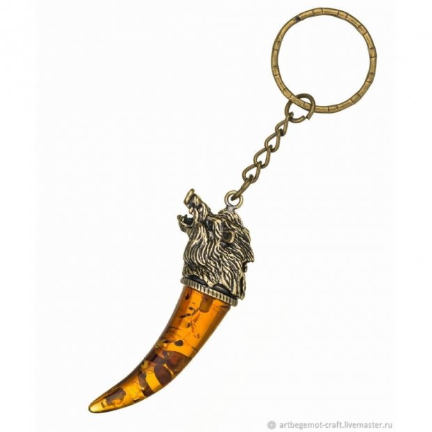 Boar Fang Keychain