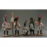 Napoleon With Soldiers 1812 V.2 Set Of 5 Figures