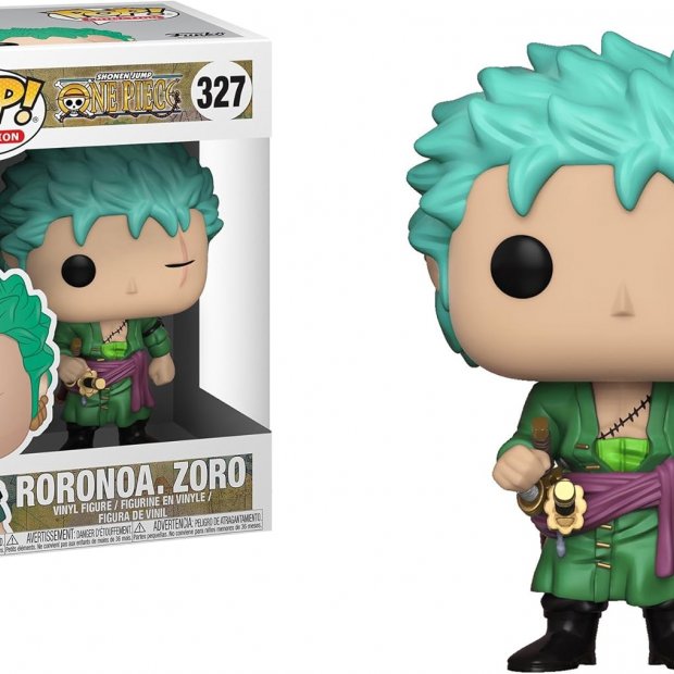 Funko Pop Anime: One Piece - Roronoa Zoro Green Figure