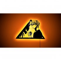 Death Note Lighted Up Wooden Wall Art