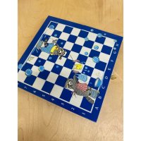 Handmade Raccoons (Blue) Everyday Chess