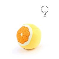 Plush Dog Toy (Round orange)
