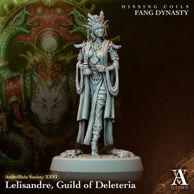 Dark Elf Lelisandra from the Poisoners Guild Figure (Unpainted)