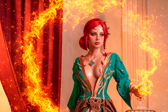 [Cosplay] Triss Merigold (The Witcher 3) by Fishy #Inspired