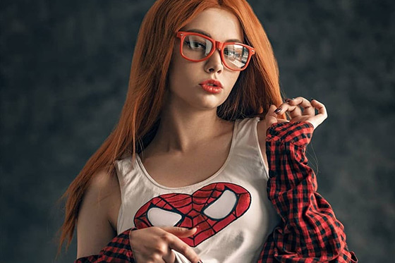 Russian Cosplay: Mary Jane Watson (Spider-man) by Sishka14
