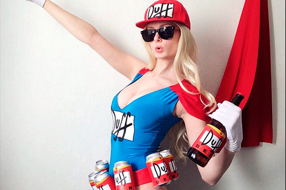 Russian Cosplay: Duffman (The Simpsons)
