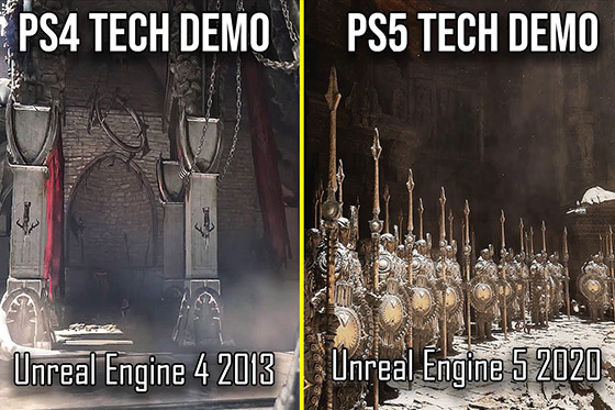 [Fun Video] PS4 vs PS5 Graphics Comparison (Unreal Engine 4 vs Unreal Engine 5)