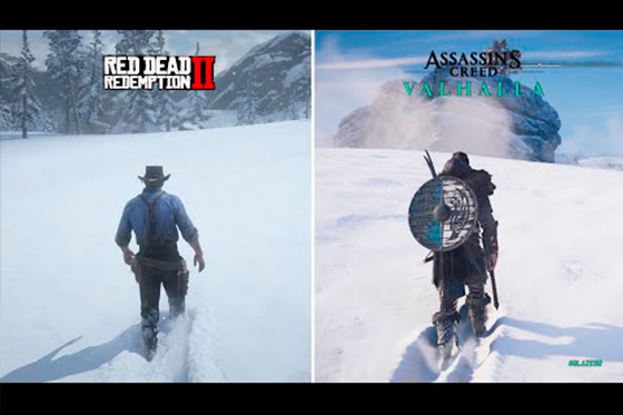 [Fun Video] RDR 2 vs Assassin's Creed Valhalla - Graphics Comparison