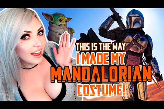 [Fun Video] Jessica Nigri Mandalorian Costume + Baby Yoda Cosplay Creation