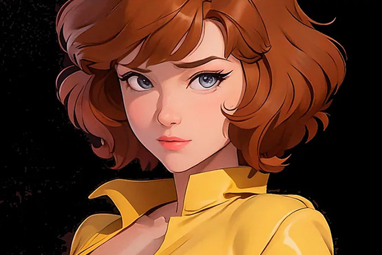 April O'Neil (TMNT) in different styles (AI)